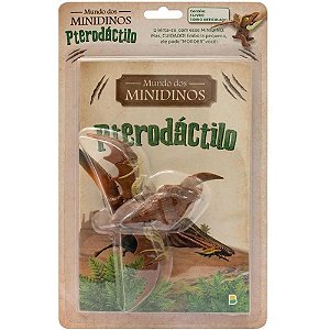 Livro Brinquedo Ilustrado Mundo dos Minidinos:pterodacti