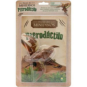 Livro Brinquedo Ilustrado Mundo dos Minidinos:pterodacti