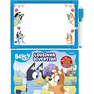 Livro Brinquedo Ilustrado Bluey Lousa Magica