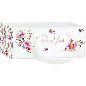 Cachepot Paper Decorado AYLA RETANG.C/ALCA 24X15X10CM PCT.C/05