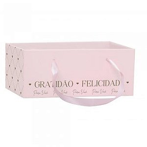 Cachepot Paper Decorado Essencia Rosa Retang C/ALCA 24 PCT.C/05