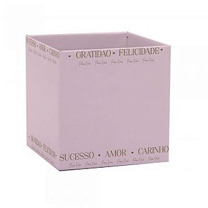 Cachepot Paper Decorado Pote 15 Essencia Rosa QD 15X15 PCT.C/10