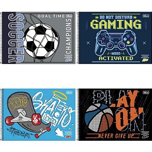 Caderno Desenho Milimetrado D+ MASC.96FLS.UNIV.ESP.HORIZ. UNID