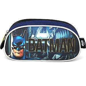 Stojo Triplo Batman Preto Oficial – 3 Compartimentos com Zíper