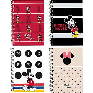 Caderno 10X1 Capa Dura Mickey e Minnie 160FLS PCT.C/03
