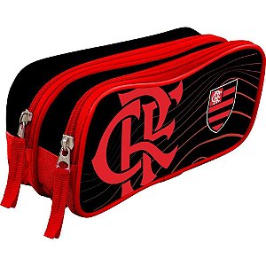 Estojo Duplo Flamengo PRETO/VERMELHO