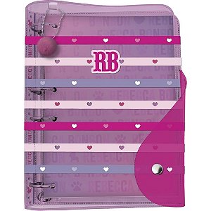 Fichario de PVC Rebecca Bonbon Fecho BOTAO192F