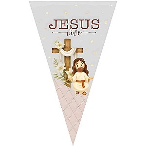 Embalagem para TRUFA/CONE Cone Pascoa Crista 18X30CM PCT.C/50