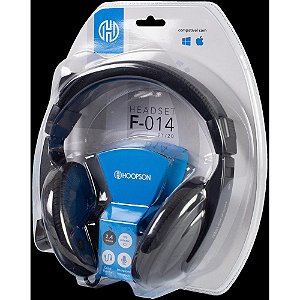 Fone de Ouvido com Microfone Headset Grande Preto