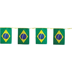 Copa do Mundo Faixa BAND Brasil 10M Plastica Pacote