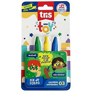 Copa do Mundo GIZ Facial TRIS TOY VERDE/AMAR Blister