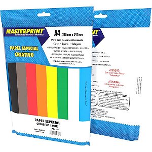 Papel A4 Color Criativo 8 Cores 75G. PCT.C/45