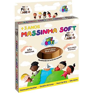 Massa para Modelar Utiguti 6 TONS de PELE/CABELO