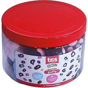 Apontador com Deposito TRIS PUFFY Patinha 4 Cores POTE-24