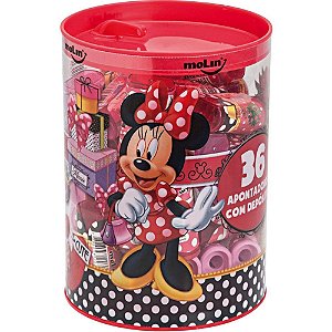 Apontador com Deposito Decor. Minnie 1 Furo Sortidos POTE-36