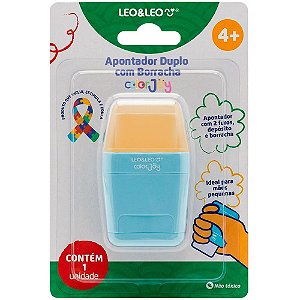 Apontador com Deposito 2 Furos Color JOY BIG/PADRAO Blister