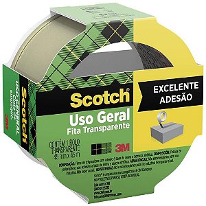 Fita para Empacotamento SCOTCH 5802 TRANSP. 45MMX45M. (7891040226863)