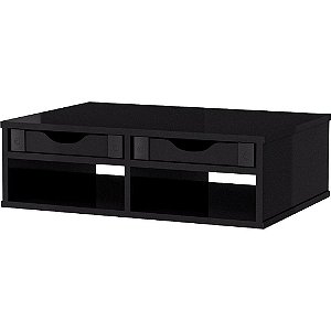 Suporte para Monitor 2GAVETAS Impressora BLACK