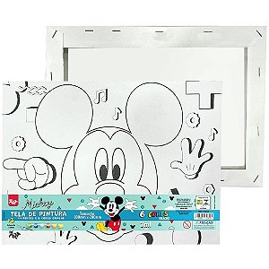 Tinta Guache Mickey Tinta+tela P/ Pintura