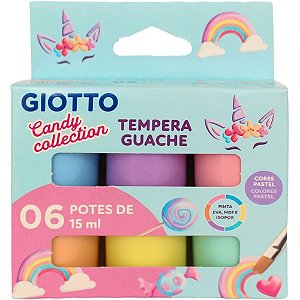 Tinta Guache 015ML Giotto CANDY 6 Cores