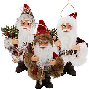 Artigo para Decoracao Natal Enfeite Noel 15CM. 3MOD(S) Uniidade