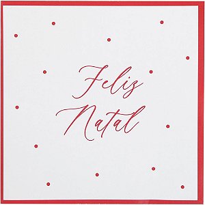 Artigo para Decoracao Natal Guardanapo Feliz Natal Poa 33C