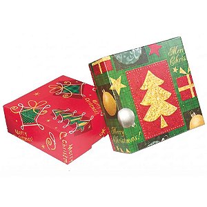 Caixa de Natal Flexivel P/BIJOUTERIA 8,5X8,5X PCT.C/20