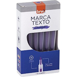 Caneta Marca Texto Dashlight Roxo CX.C/12