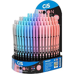 Caneta Esferografica CIS Moon 0.7MM 6 Cores DP.C/100