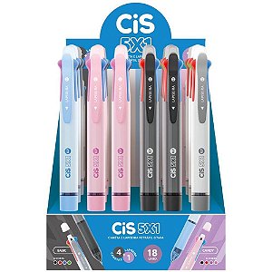 Caneta Esferografica CIS 5X1 LAP. GRAF 0.7MM (S) DP.C/18