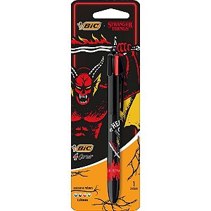 Caneta Esferografica 4 Cores STR. THINGS Hellfire Blister