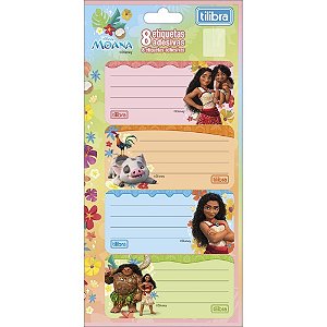 Etiqueta Escolar Decorada Moana C/8ETIQ. 100X208MM PCT.C/10