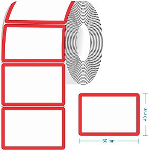 Etiqueta para Preco TR-6 60X40MM C/460 Etiquetas Rolo