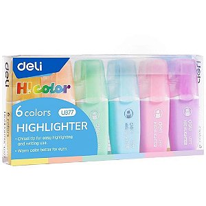Caneta Marca Texto Highlighter Mini 1-5MM 6 Cores BL.C/06