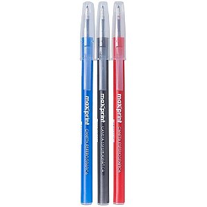 Caneta Esferografica STICK AZUL/VERMELHA/PRETA POTE-48