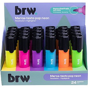 Caneta Marca Texto POP Neon 6 Cores DP.C/24
