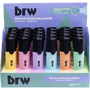 Caneta Marca Texto POP Pastel 6 Cores DP.C/24