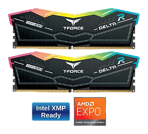 Memória DDR5 32GB 6000mhz CL30 AMD Expo e XMP 3.0 Team Group T-Force Delta RGB (2x16GB) FF3D532G6000HC30DC01