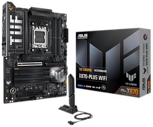 Placa Mãe AMD AM5 Asus Tuf Gaming X870-Plus Wi-Fi - 90MB1IU0-M0AAY0