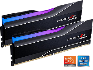 Memória DDR5 64GB 6000mhz CL36 AMD Expo e XMP 3.0 G.Skill Trident Z5 Neo RGB Dual Rank (2x32GB) F5-6000J3636F32GX2-TZ5NR