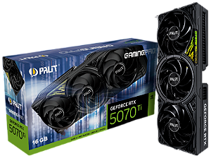 Placa de Vídeo RTX 5070 Ti Gaming Pro Palit 16GB GDDR7 256Bits PCI-Express 5.0