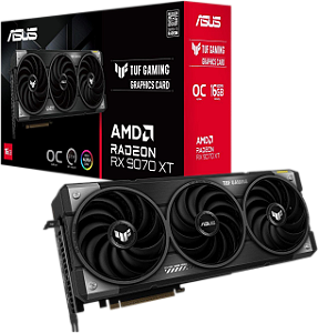 Placa de Vídeo AMD Asus Tuf Gaming Radeon RX 9070 XT OC Edition 16GB GDDR6 256Bits PCI-Express 5.0 - 90YV0L70-MVAA00