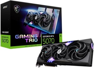 Placa de Vídeo RTX 5070 MSI Gaming Trio OC 12GB GDDR7 192Bits PCI-Express 5.0