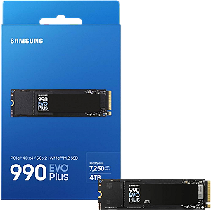 4TB Samsung 990 EVO Plus 7250MB/s SSD NVMe M.2 Gen5 Pcie 5.0 - MZ-V9S4T0B/AM