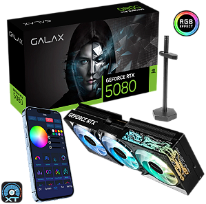 Placa Vídeo RTX 5080 16GB Galax 1-ClickOC GDDR7 256Bits PCI-Express 5.0