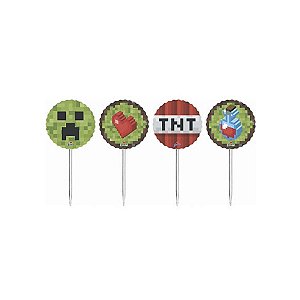 TOPPERS MINECRAFT (8 UNIDADES)