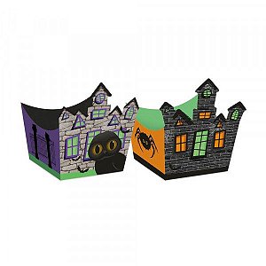 FORMINHAS PARA DOCES CASA ASSOMBRADA (24 UNIDADES)