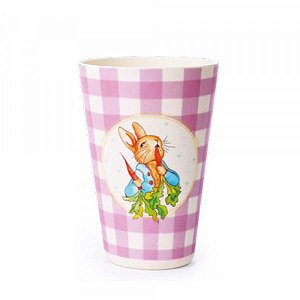 COPO DE BAMBU XADREZ LILÁS PETER RABBIT (UNIDADE)