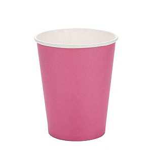 COPO DE PAPEL LISO PINK (10 UNIDADES)