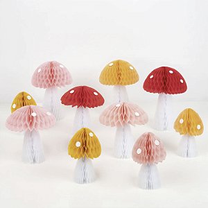 KIT COGUMELOS DE PAPEL DE SEDA MERI MERI (10 UNIDADES)
